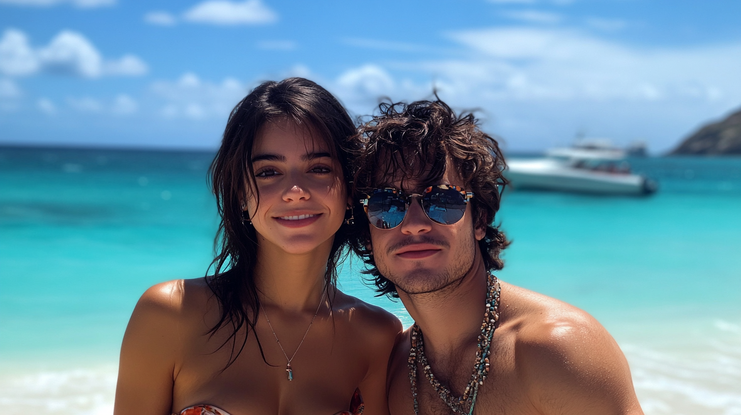 Camila Cabello Kisses Henry Junior Chalhoub in St. Barts Beach Photos