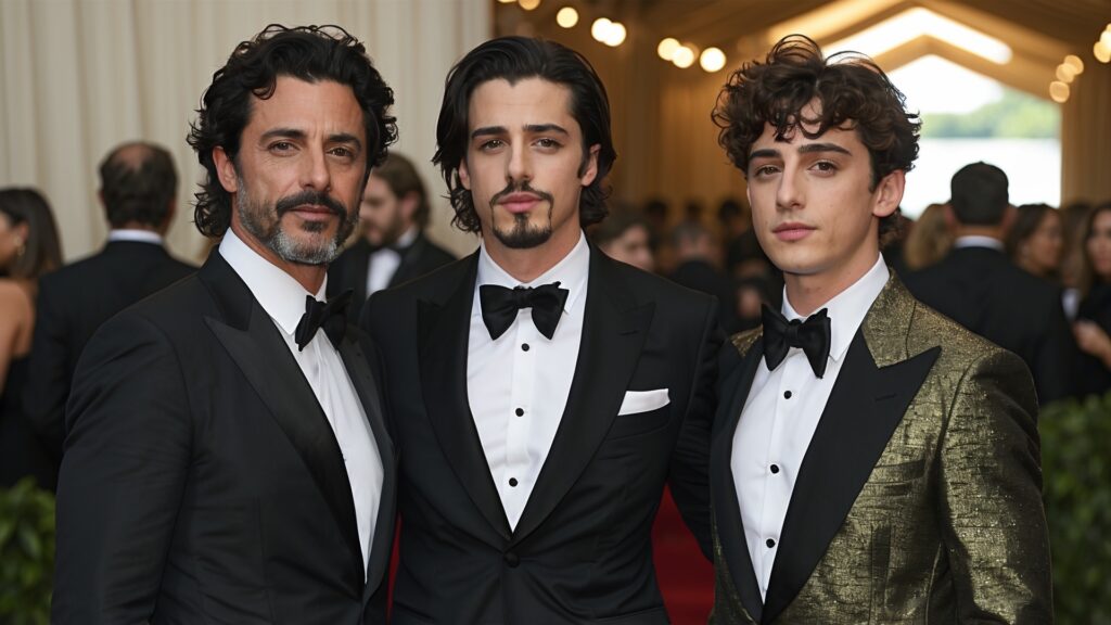 Mikey Madison, Adrien Brody, Timothee Chalamet at Vanity Fair Party